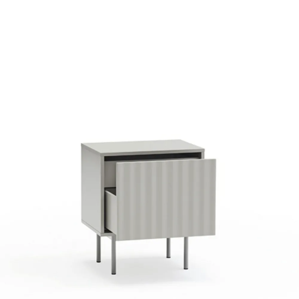 Teulat SIERRA Table de chevet 1 porte 2 tiroirs en bois