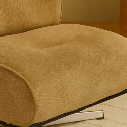Drawer SIMON Fauteuil pivotant en tissu chenille pied étoile