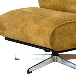 Drawer SIMON Fauteuil pivotant en tissu chenille pied étoile