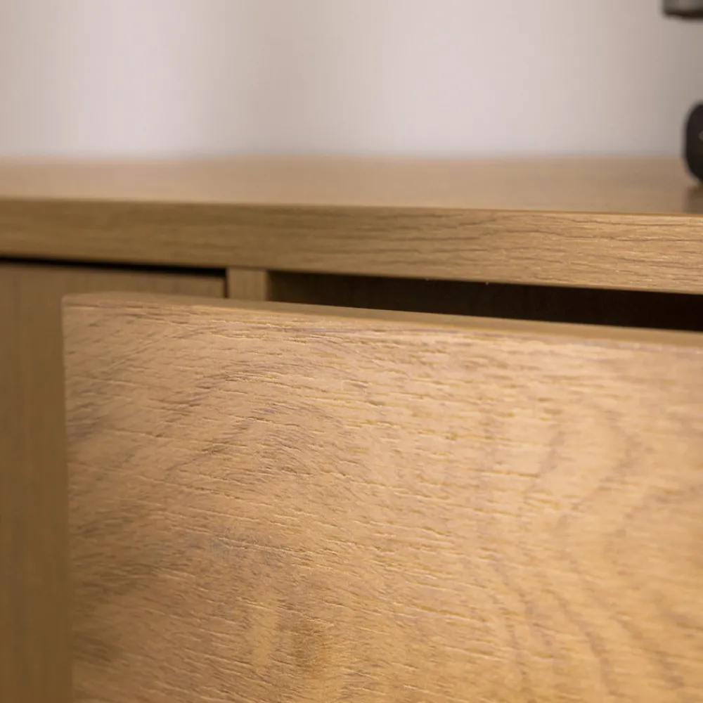 Drawer SINCE Buffet 2 portes, 3 tiroirs en bois L180cm