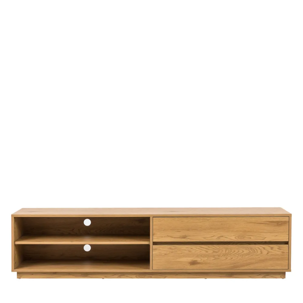 Drawer SINCE Meuble tv 2 tiroirs, 2 niches en bois L180cm