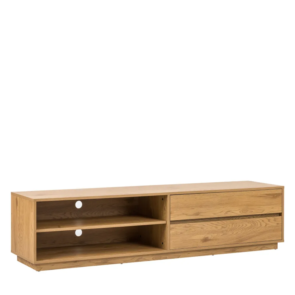 Drawer SINCE Meuble tv 2 tiroirs, 2 niches en bois L180cm