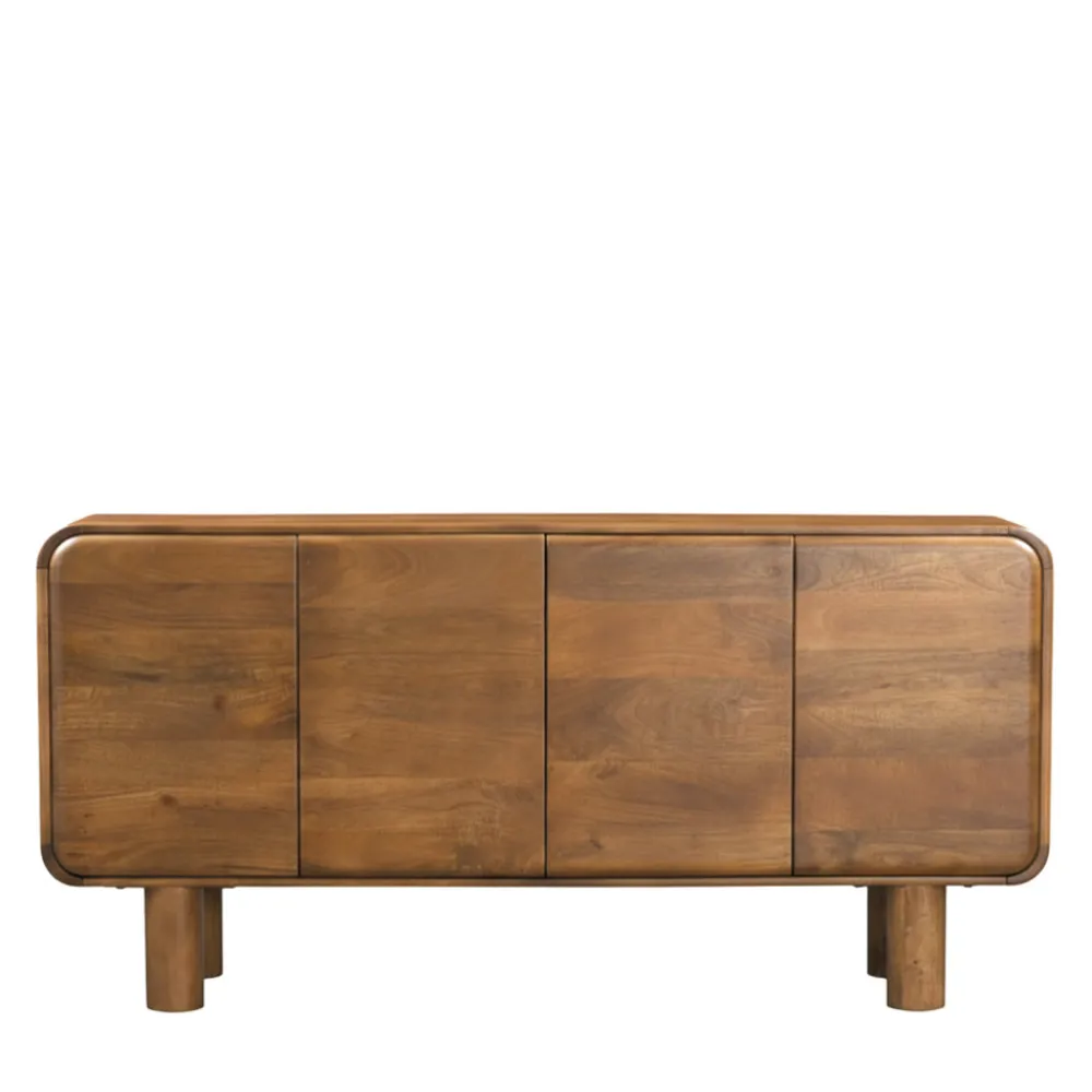 Drawer SIRA Buffet 4 portes en bois massif L160cm