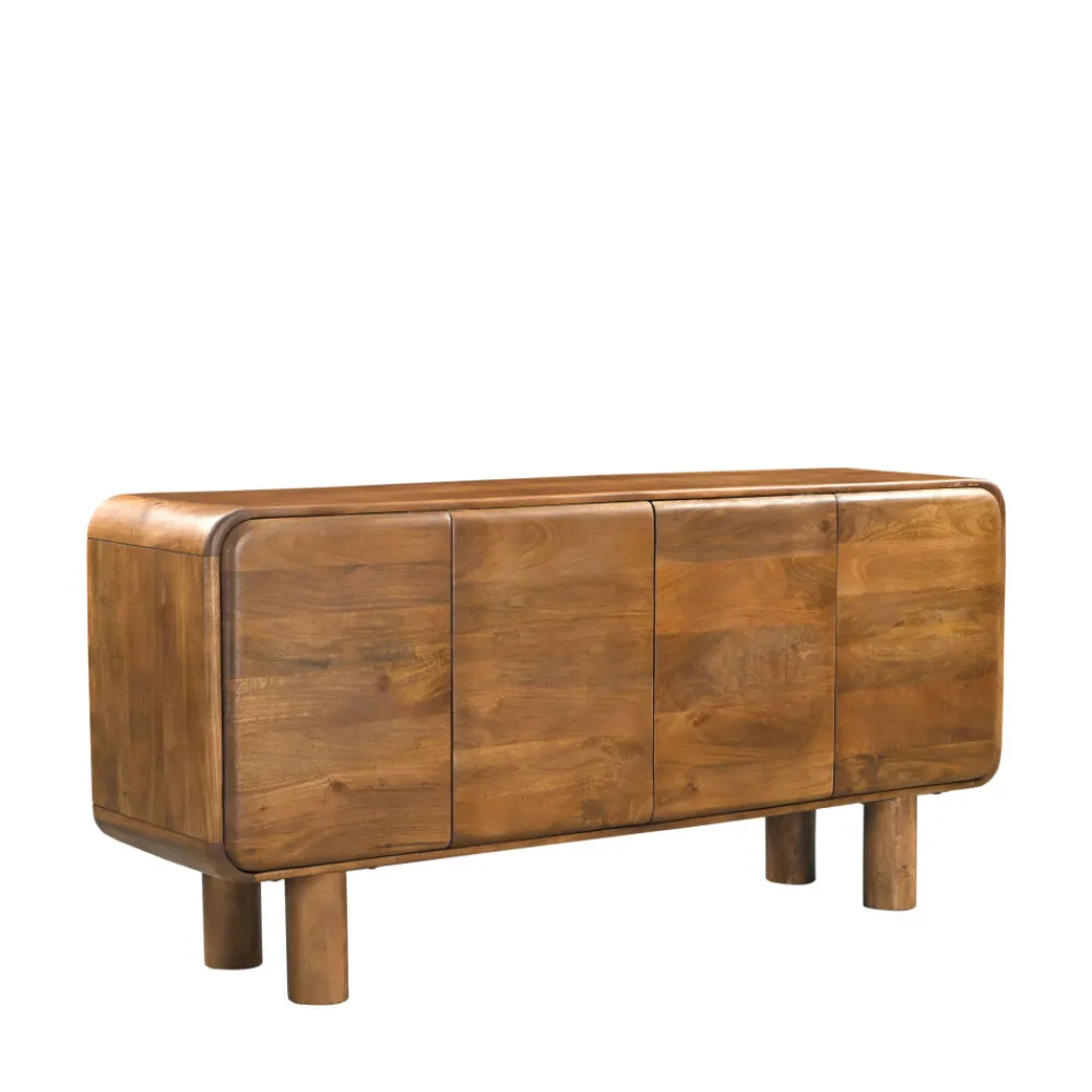 Drawer SIRA Buffet 4 portes en bois massif L160cm