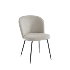No name SITTO Lot de 2 chaises en tissu et métal