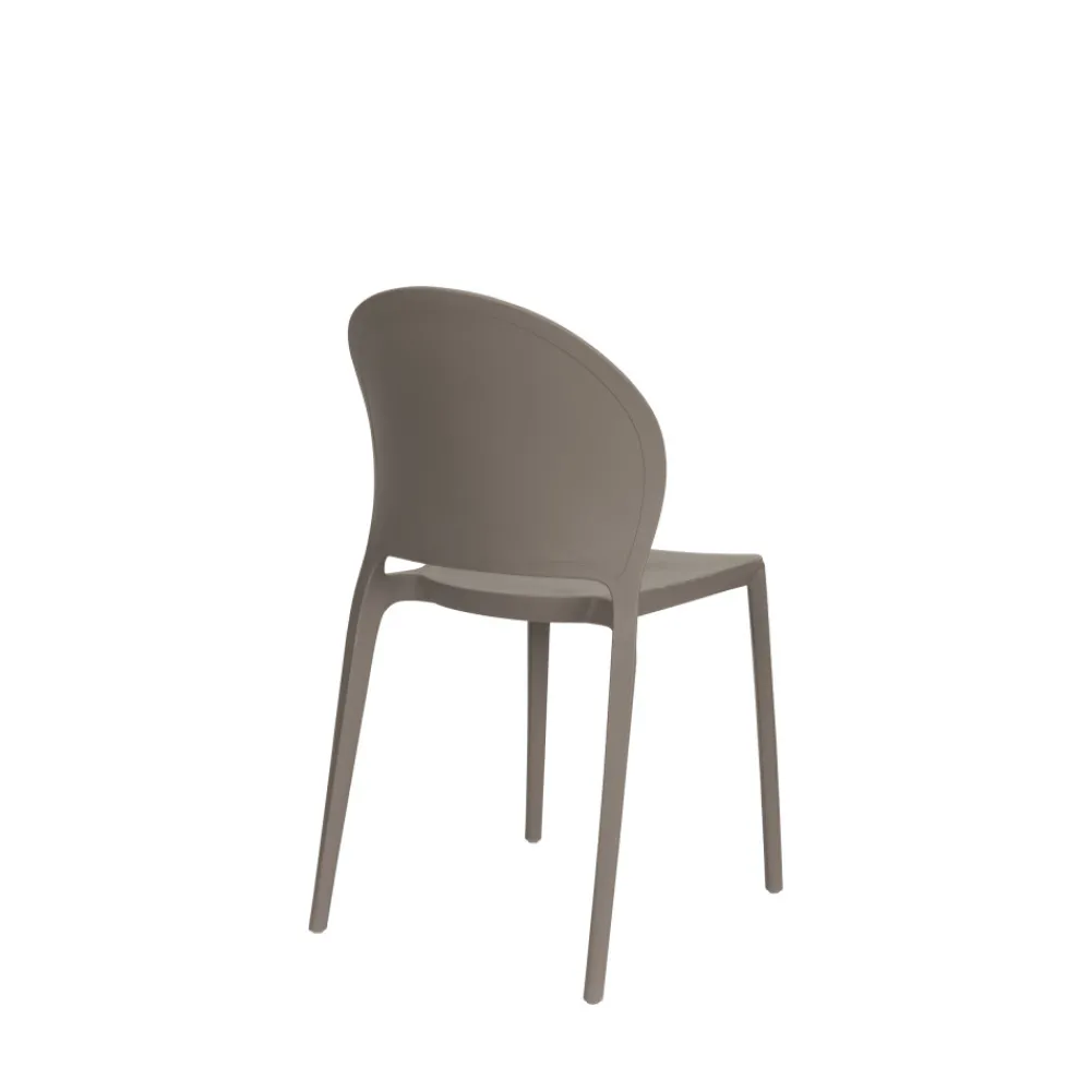 No name SJOERD Lot de 4 chaises intérieur et extérieur en plastique