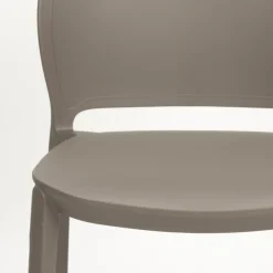 No name SJOERD Lot de 4 chaises intérieur et extérieur en plastique