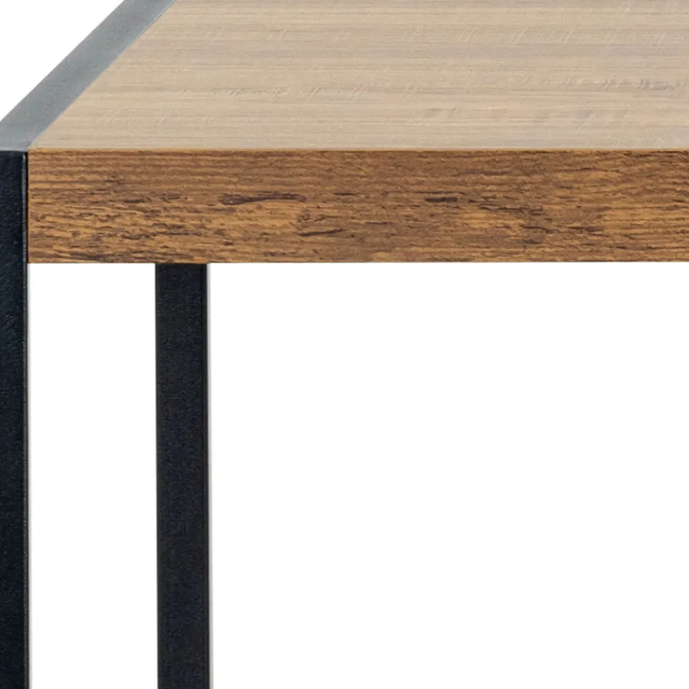Drawer SKAL Ensemble table de bar pour 4 personnes en bois et métal H105cm