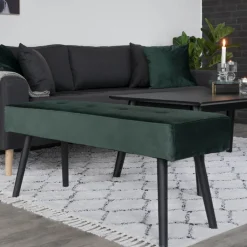House Nordic SKIBY Banc en velours L100cm