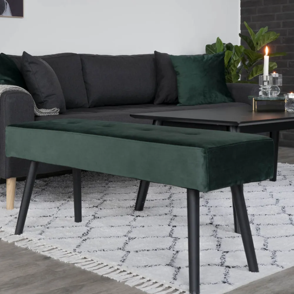 House Nordic SKIBY Banc en velours L100cm