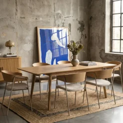 Drawer SKOLL Table à manger extensible 8 à 12 personnes 180-230x80cm