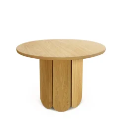 Woodman SOFT Table à manger 4 personnes ronde en bois