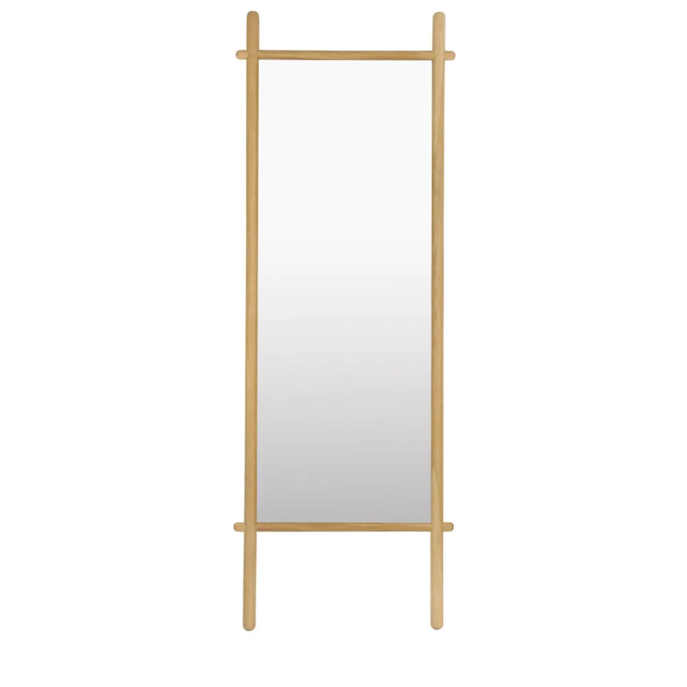 No name SOLENE Miroir en bois 58x160cm