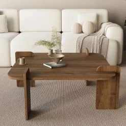 Drawer SOLENI Table basse en bois 90x90cm
