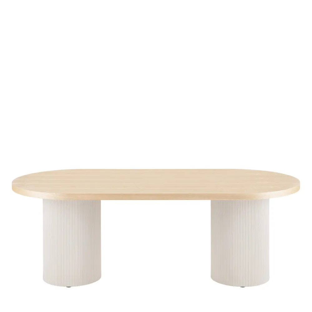 House Nordic SOLVA Table à manger 10 personnes ovale en bois