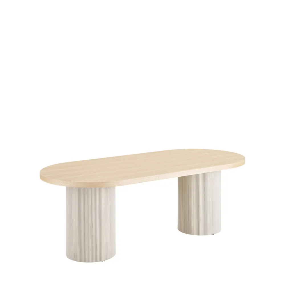 House Nordic SOLVA Table à manger 10 personnes ovale en bois