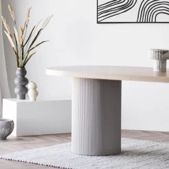 House Nordic SOLVA Table à manger 10 personnes ovale en bois