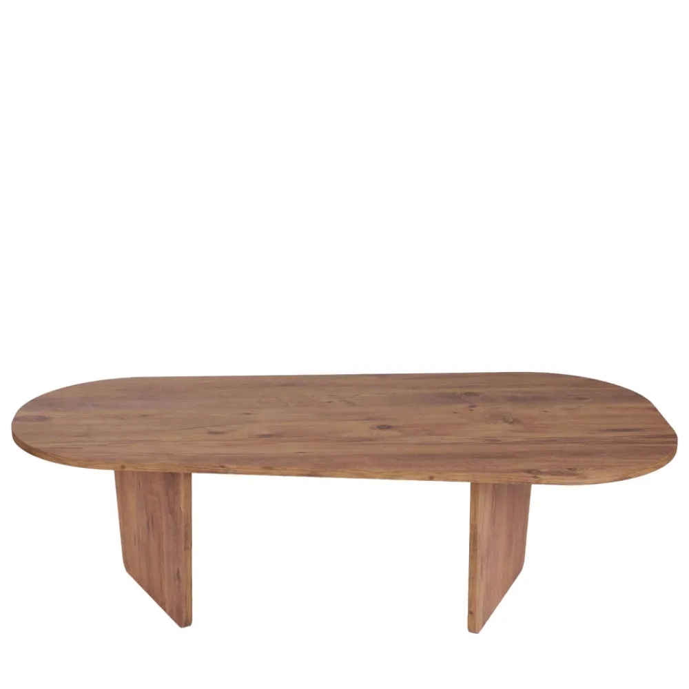Drawer SOMA Table basse ovale en bois 130x65cm