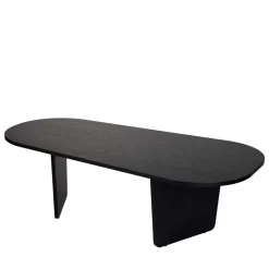 Drawer SOMA Table basse ovale en bois 130x65cm
