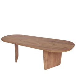Drawer SOMA Table basse ovale en bois 130x65cm