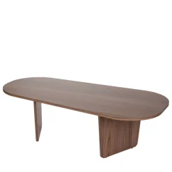Drawer SOMA Table basse ovale en bois 130x65cm