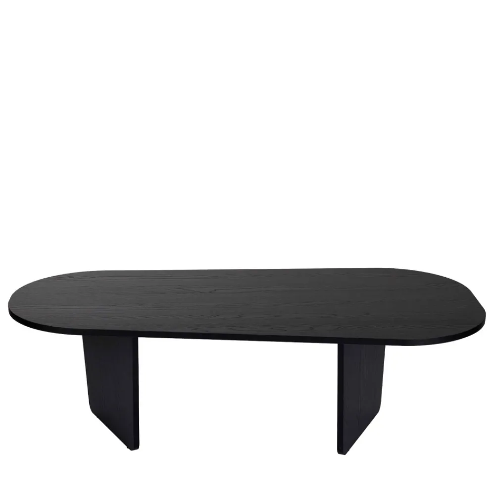 Drawer SOMA Table basse ovale en bois 130x65cm