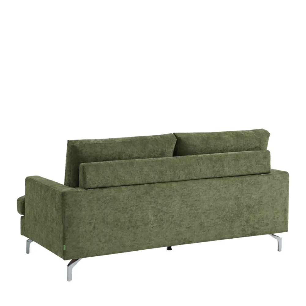 Drawer SOPHIE Canapé 3 places en tissu pieds chrome