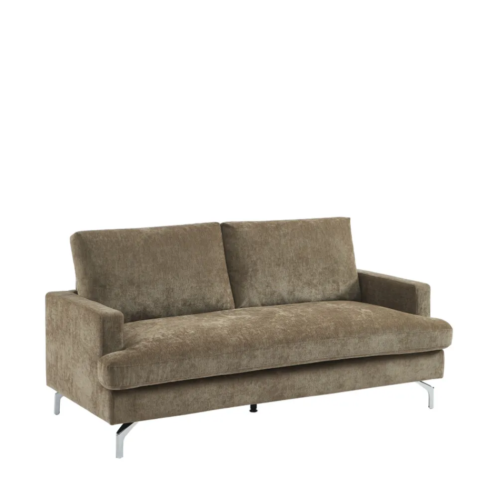 Drawer SOPHIE Canapé 3 places en tissu pieds chrome