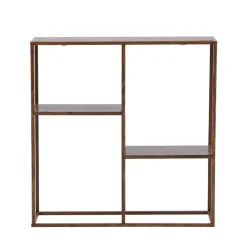 Venture Home STAAL Étagère en bois effet noyer et métal H81cm