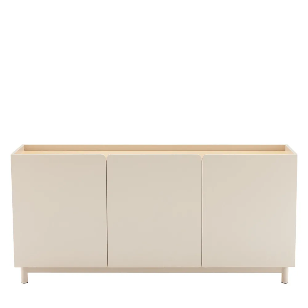Drawer STANLEY Buffet 3 portes en bois et métal L160cm