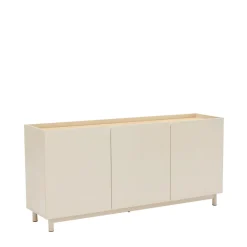 Drawer STANLEY Buffet 3 portes en bois et métal L160cm