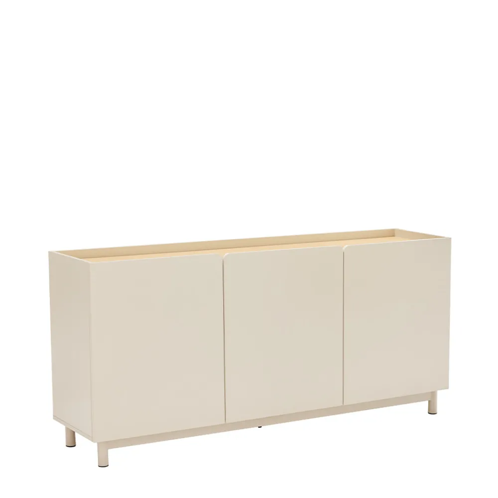 Drawer STANLEY Buffet 3 portes en bois et métal L160cm