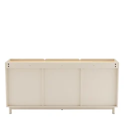 Drawer STANLEY Buffet 3 portes en bois et métal L160cm