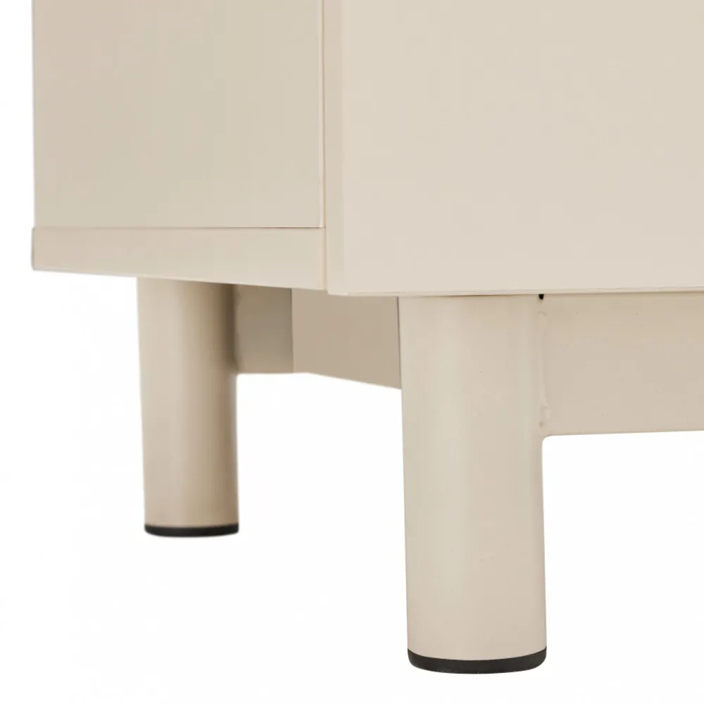 Drawer STANLEY Buffet 3 portes en bois et métal L160cm