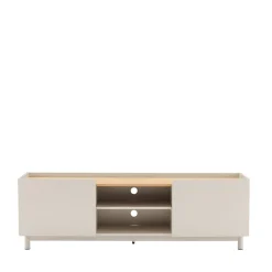 Drawer STANLEY Meuble TV 2 portes en bois et métal L160cm