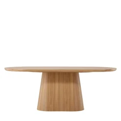 Venture Home STJARNO Table à manger 8 personnes ovale en bois