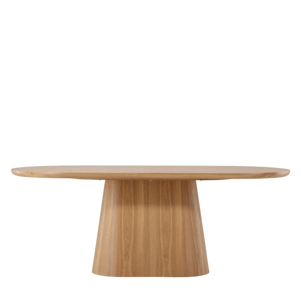 Venture Home STJARNO Table à manger 8 personnes ovale en bois