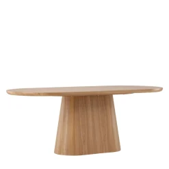 Venture Home STJARNO Table à manger 8 personnes ovale en bois