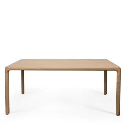 Zuiver STORM Table à manger 8 personnes aux bords arrondis en bois