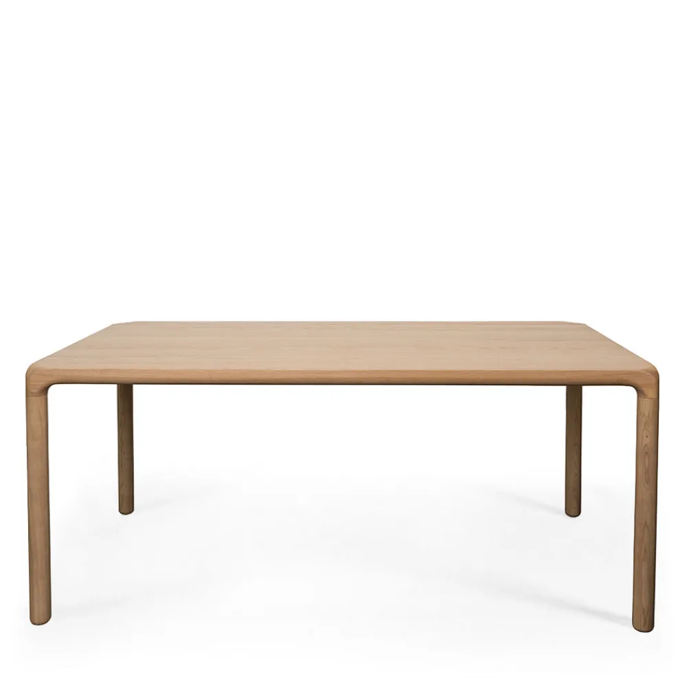 Zuiver STORM Table à manger 8 personnes aux bords arrondis en bois