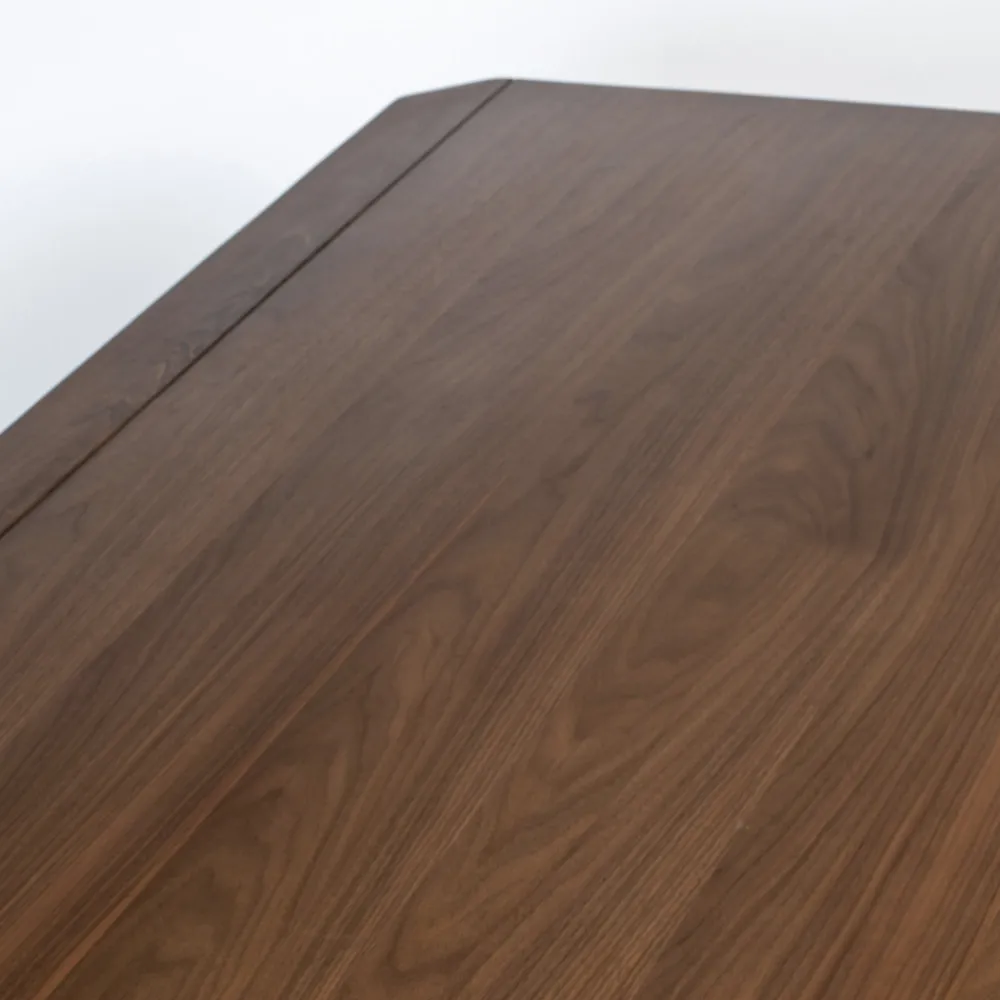 Zuiver STORM Table à manger 8 personnes aux bords arrondis en bois