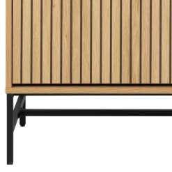 Drawer STORO Meuble à chaussures 4 portes en bois et métal L98,7cm