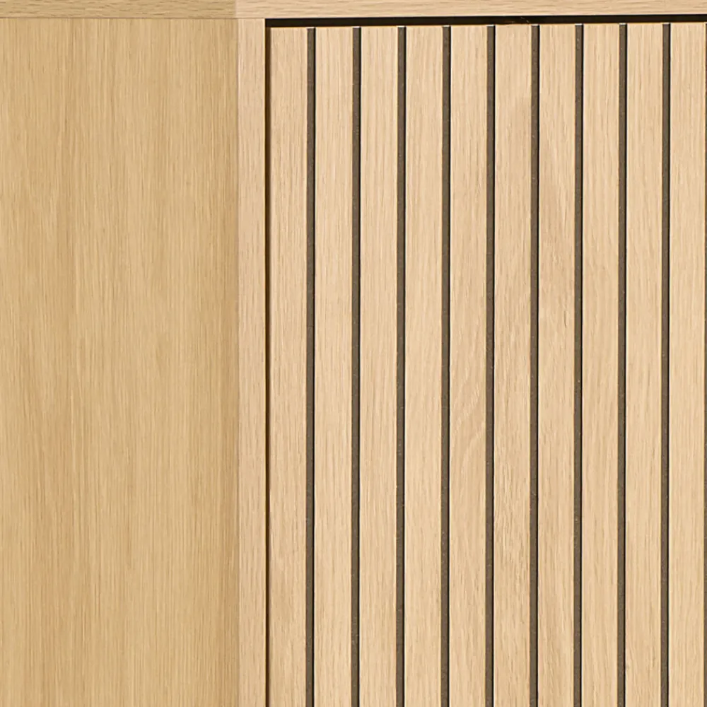 Drawer STORO Meuble à chaussures 3 portes en bois et métal L71,6cm