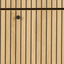 Drawer STORO Meuble à chaussures 3 portes en bois et métal L71,6cm