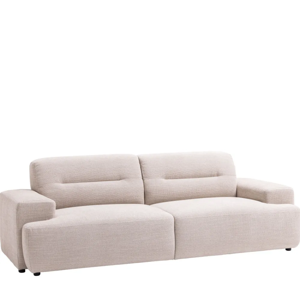 Drawer STUNE Canapé droit 4 places en tissu à accoudoirs larges