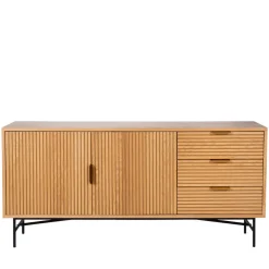 Drawer SVEG Buffet 2 portes 3 tiroirs en bois L160cm