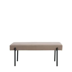 House Nordic SWINDONBanc en tissu et métal L100cm