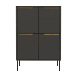 Tenzo SWITCH Buffet haut en bois 4 portes H128cm