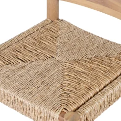 No name TANNO Lot de 2 tabourets de bar intérieur/extérieur en bois H66cm