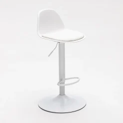 Drawer TEBAR Lot de 2 chaises de bar réglables en simili et métal H61-83cm